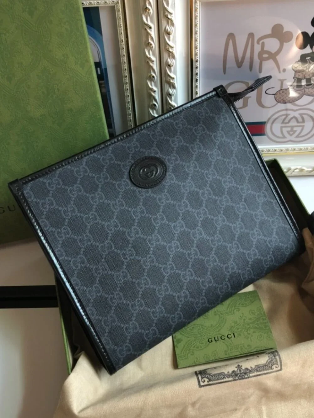 Gucci Aria GG Supreme Handbag